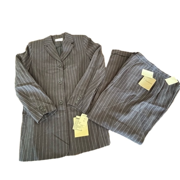 Vintage NWT T. Garment 100% linen women's suit made in USA vintage size 10 - Picture 9 of 15